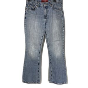 Vintage LEVIS 515 Jeans Low Rise Boot Cut Nouveau Denim Womens 8 Petite 8P Blue